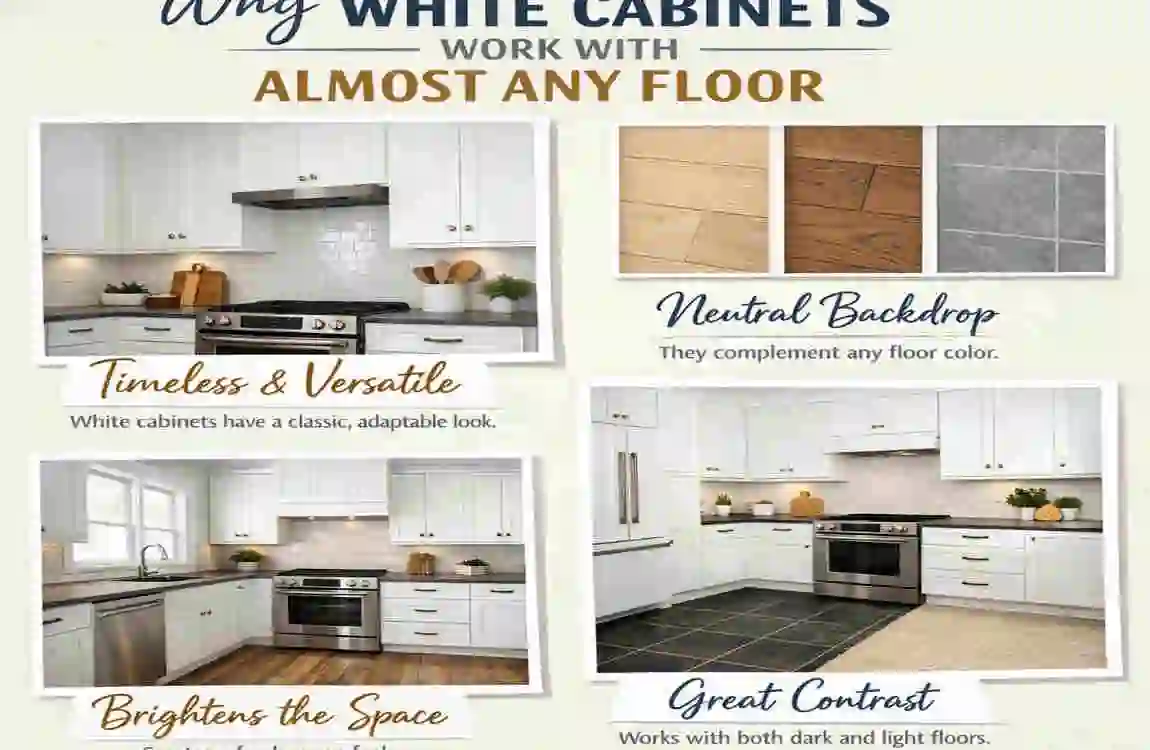 Top Kitchen Floor Ideas with White Cabinets