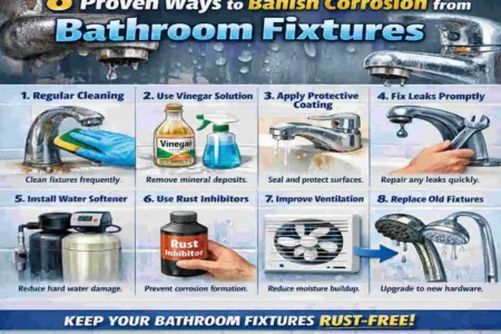 How to Clean Corrosion Off Bathroom Fixtures