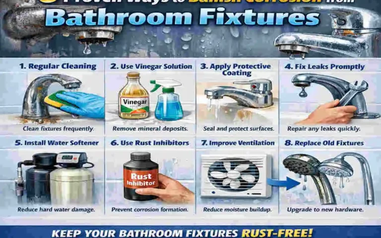 How to Clean Corrosion Off Bathroom Fixtures
