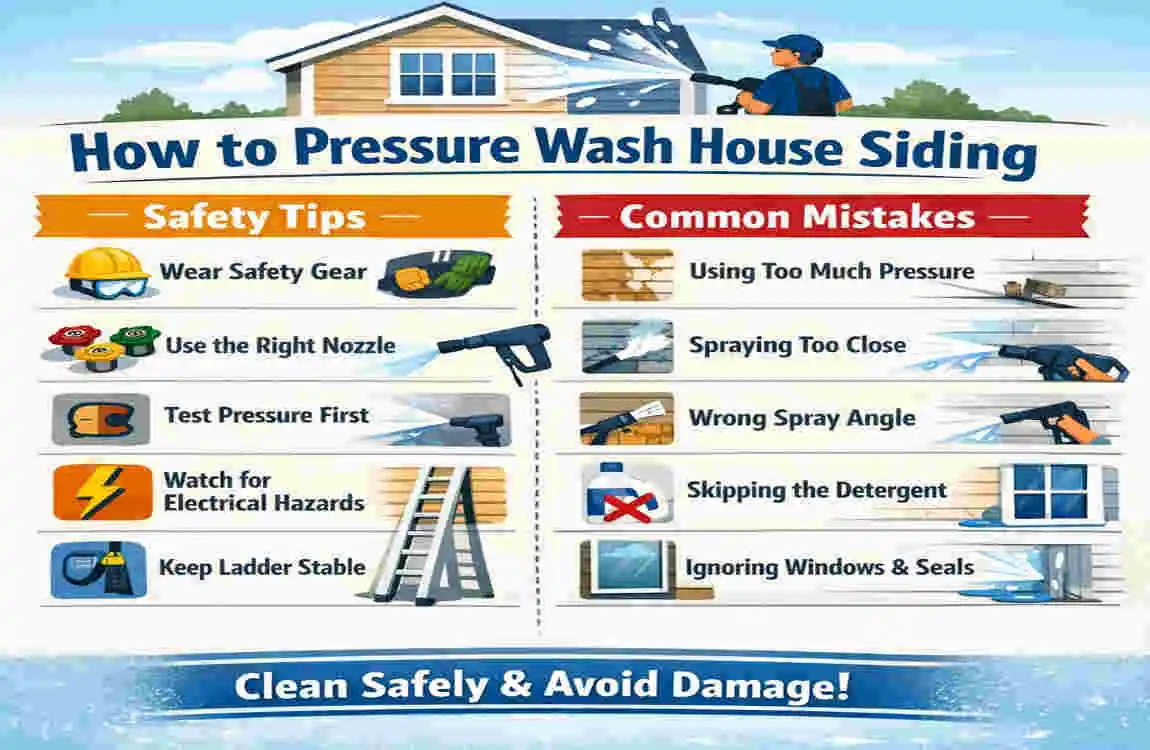 How to Pressure Wash House Siding