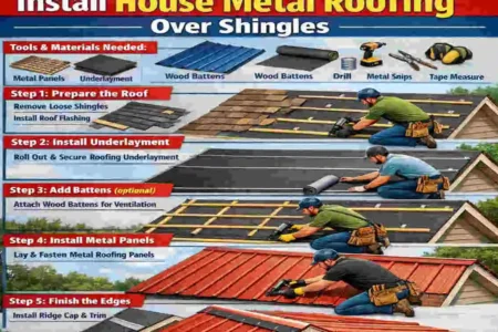 How to Install Metal Roofing Over Shingles