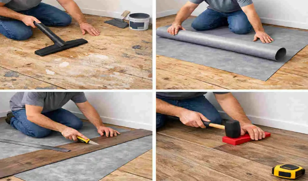 How to Lay Vinyl Flooring on Budget: Easy Tutorial