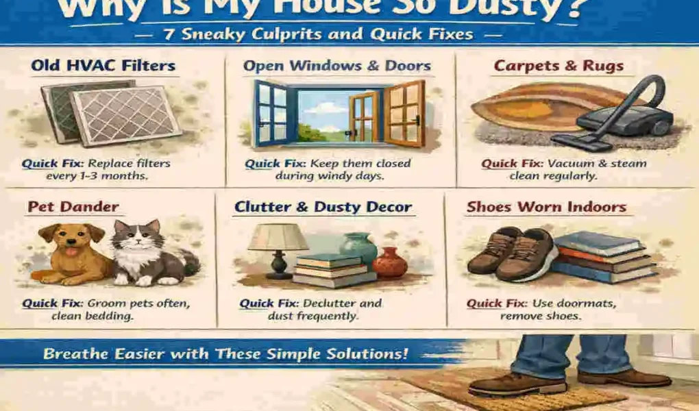 Why Is My House So Dusty? 7 Sneaky Culprits and Quick Fixes