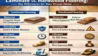 Different between laminate flooring and hard floorings