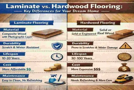 Different between laminate flooring and hard floorings