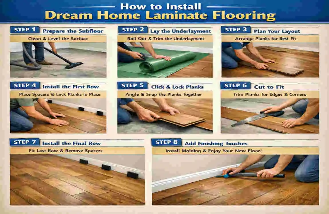 How to Install Dream Home Laminate Flooring: Easy Step-by-Step DIY Guide