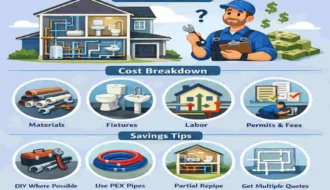 How Much to Replace All Plumbing in a House
