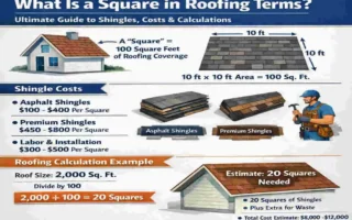 What Is a Square in Roofing Terms? Ultimate Guide to Shingles, Costs & Calculations