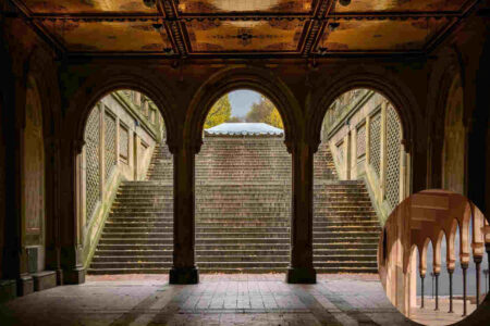 what is the arcade in ottonian architecture?