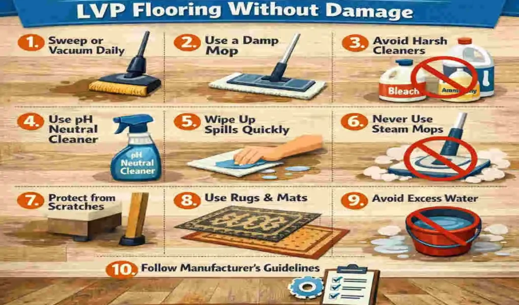 How to Clean LVP Flooring
