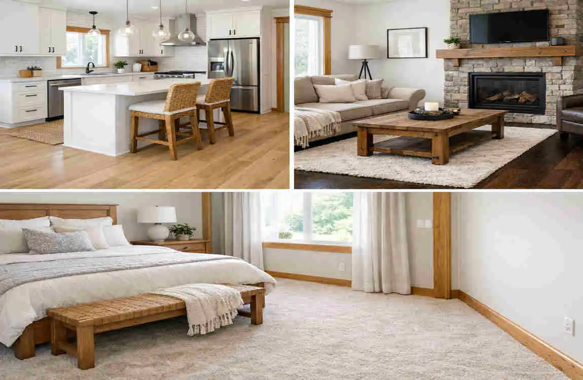 what flooring goes with honey oak trim