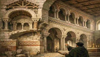 what is the arcade in ottonian architecture?