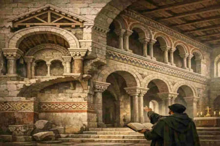 what is the arcade in ottonian architecture?