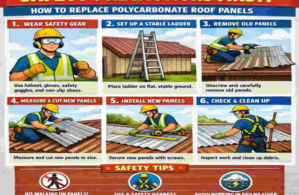 How to Replace Polycarbonate Roof Panels