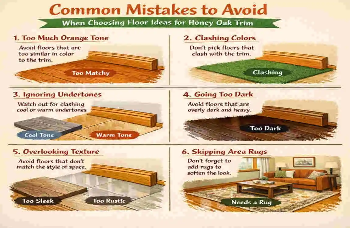 what flooring goes with honey oak trim