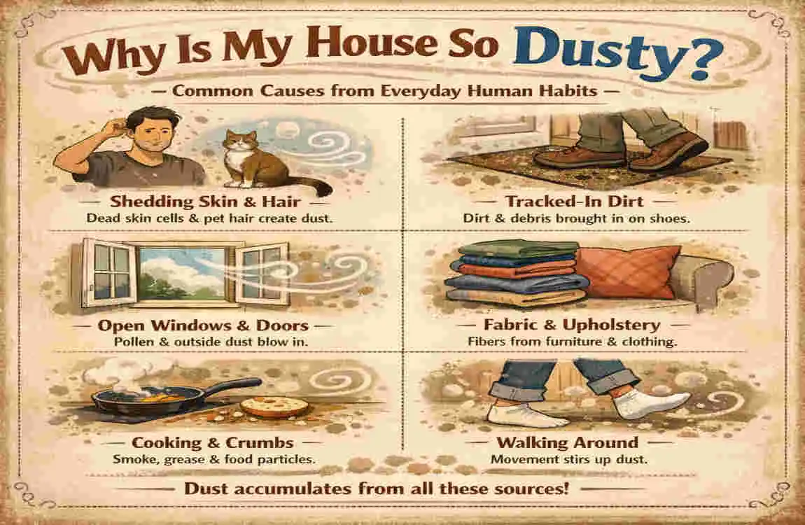 why is my house so dusty