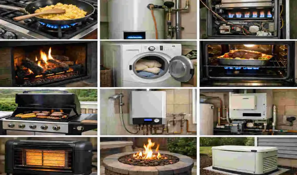 What Uses Gas in a House