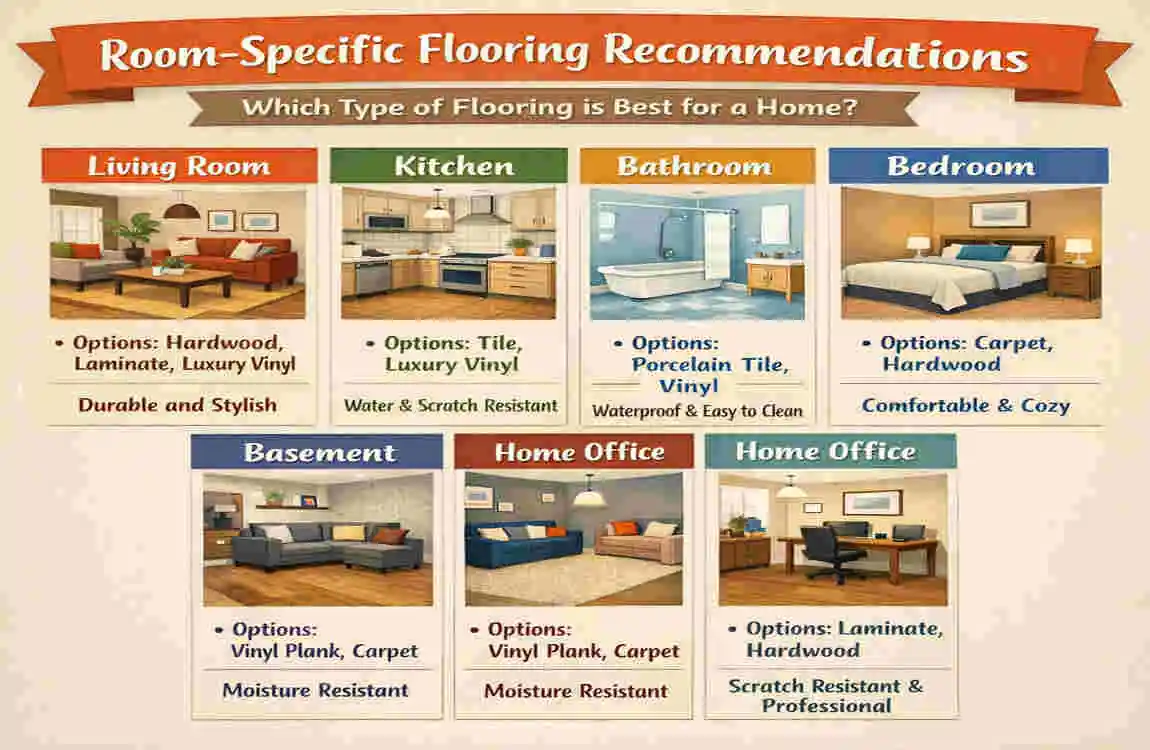 Which type of flooring is best for a home?