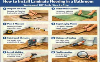 how to install laminate flooring in a bathroom