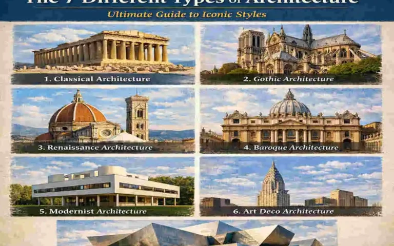 What are the 7 different types of architecture?