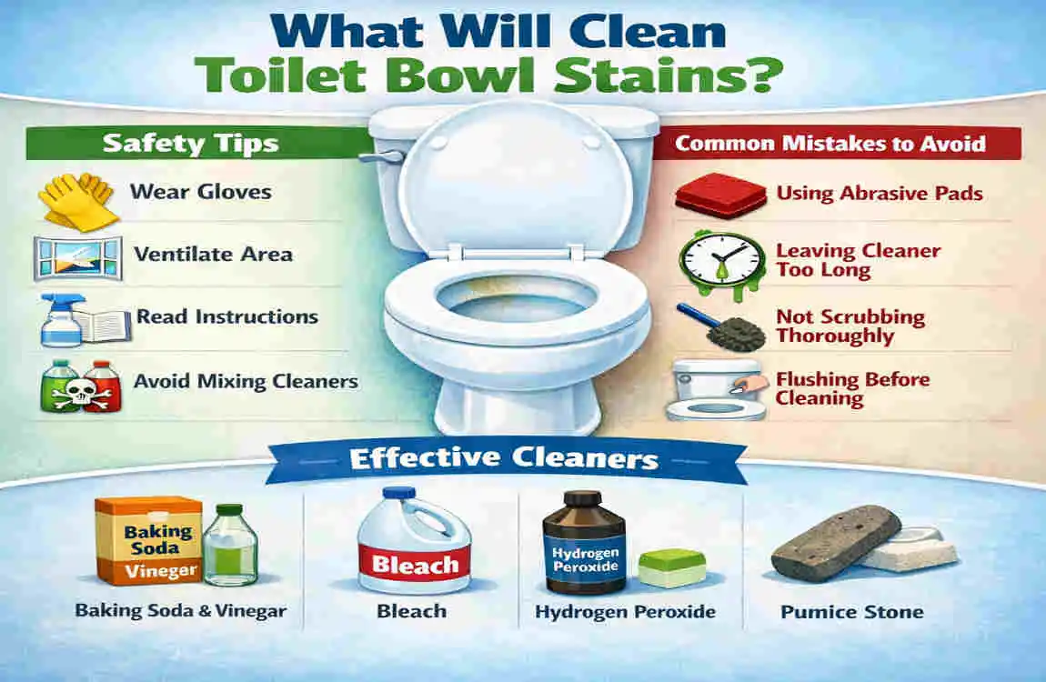 what will clean toilet bowl stains