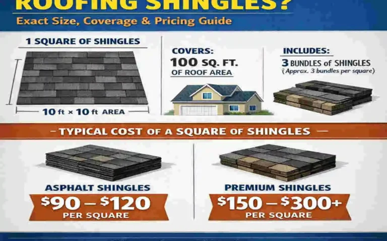 How Big Is a Square in Roofing Shingles? Exact Size, Coverage & Pricing Guide