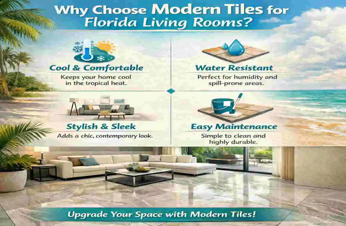 modern tiles design for living room in home florida