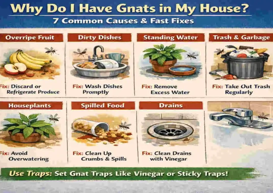 why do i have gnats in my house