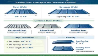 how wide is metal roofing panels