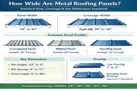 how wide is metal roofing panels
