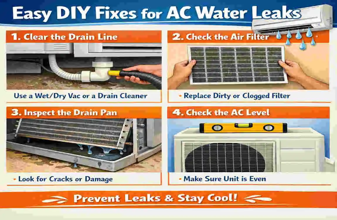 are air conditioners supposed to leak water