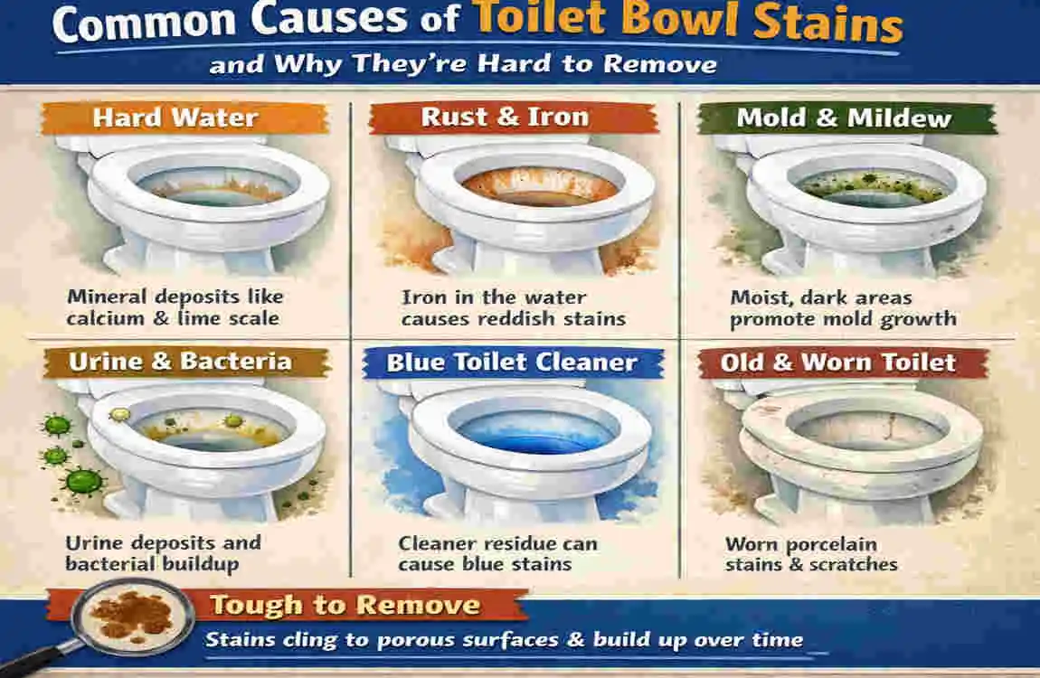 what will clean toilet bowl stains