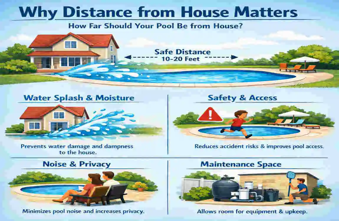 How Far Should Your Pool Be from House