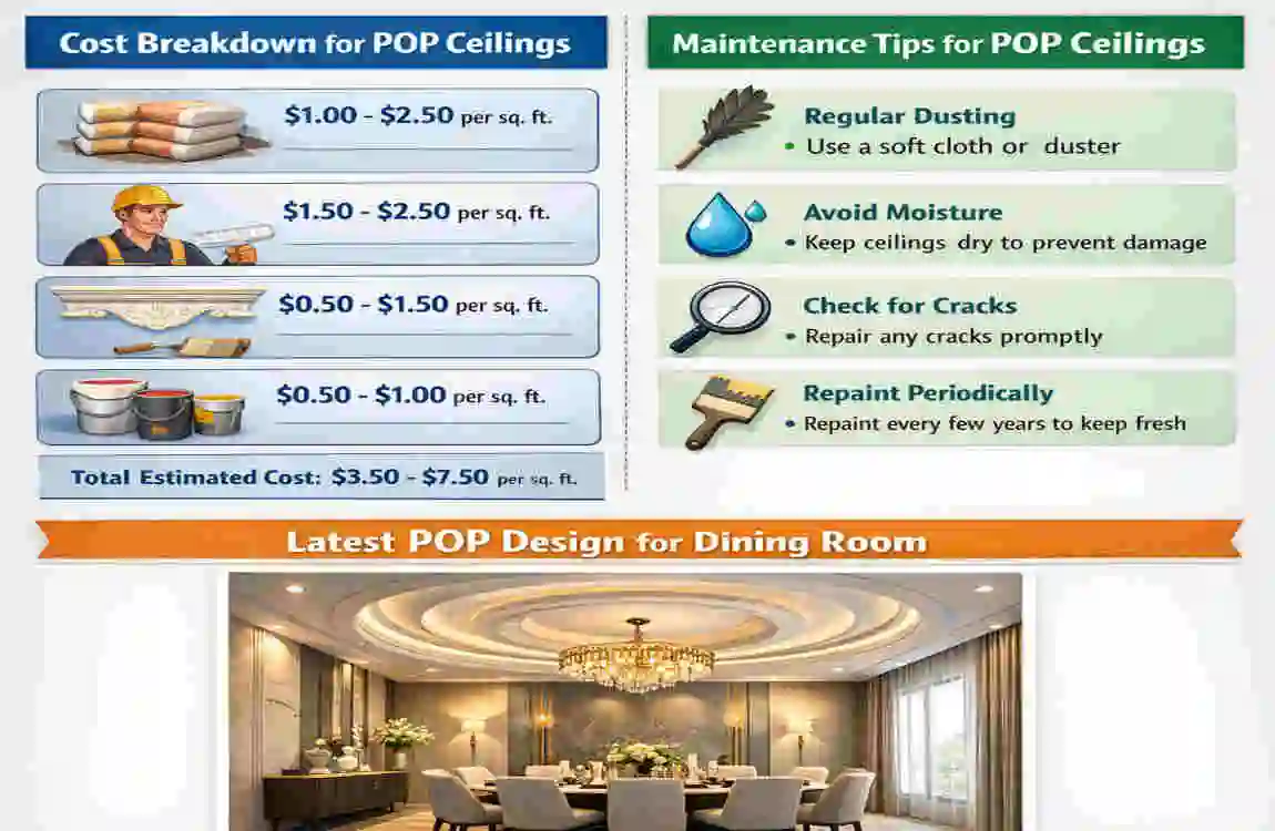 Latest POP Designs for Dining Room