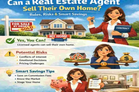 can a real estate agent sell their own home