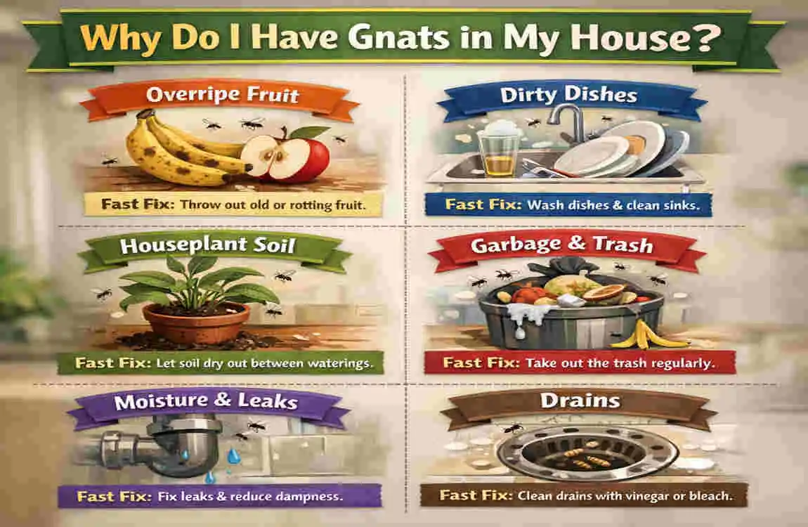 why do i have gnats in my house