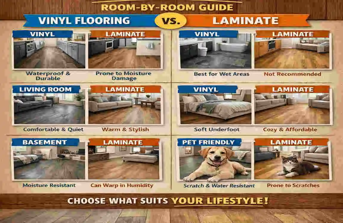 vinyl flooring vs laminate