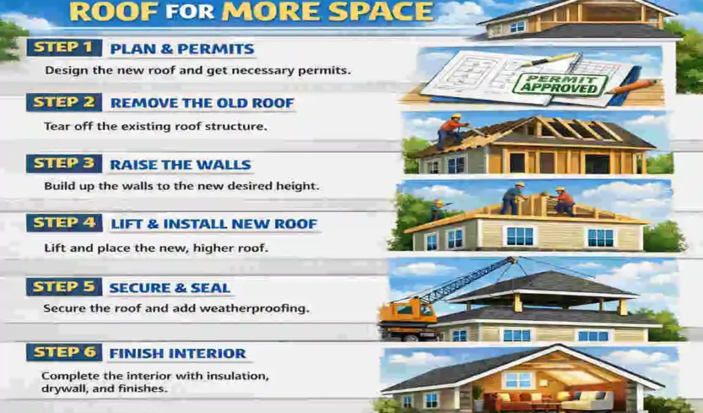 How to Raise Your House Roof