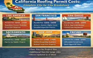 how much is a roofing permit in california