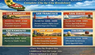 how much is a roofing permit in california