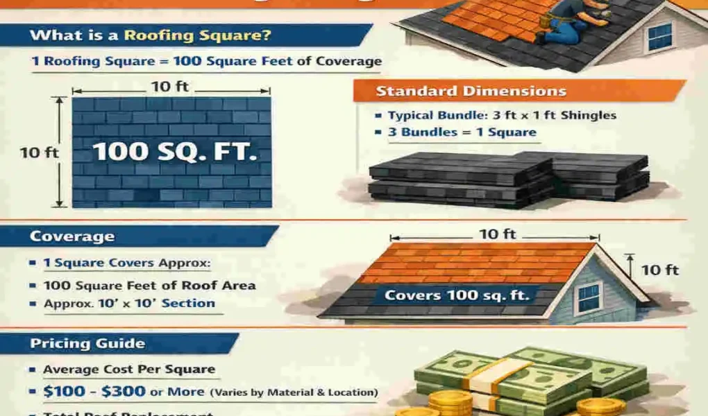 How Big Is a Square in Roofing Shingles?