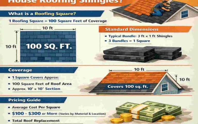How Big Is a Square in Roofing Shingles?