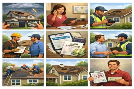 how does an insurance claim on a roof work