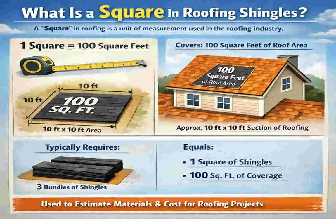 How Big Is a Square in Roofing Shingles? Exact Size, Coverage & Pricing Guide
