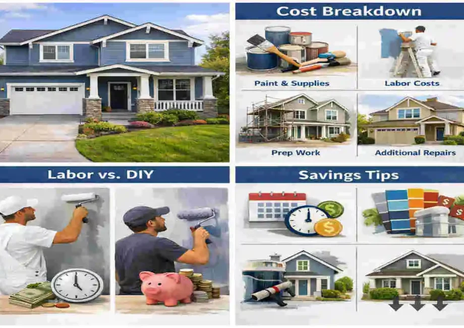 How Much to Paint a 1,500 Sq Ft House Exterior