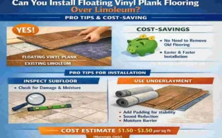 can you install floating vinyl plank flooring over linoleum