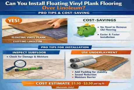 can you install floating vinyl plank flooring over linoleum