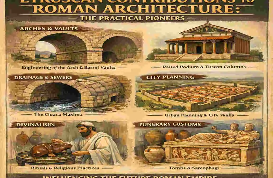what influenced the roman architecture