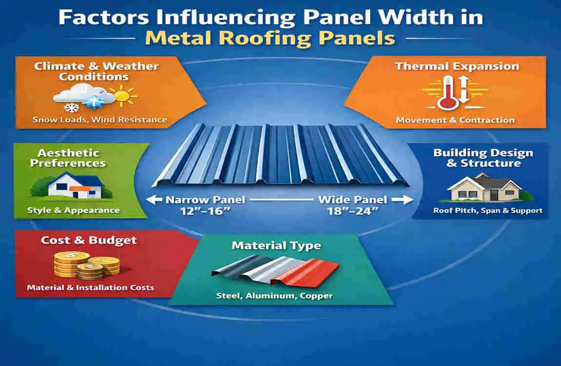 how wide is metal roofing panels