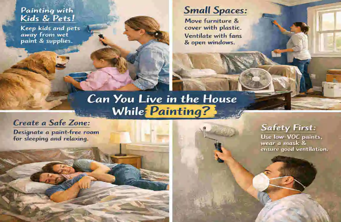 Can You Live in the House While Painting Inside